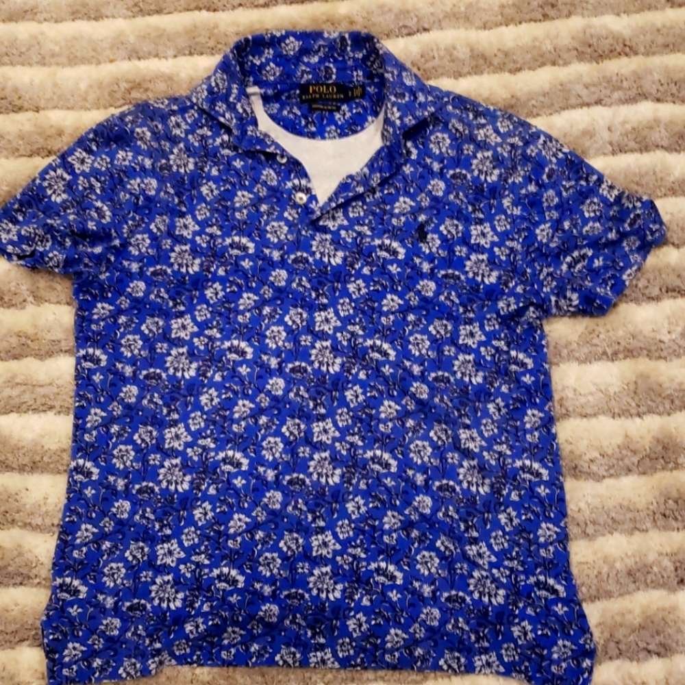 Polo floral print polo